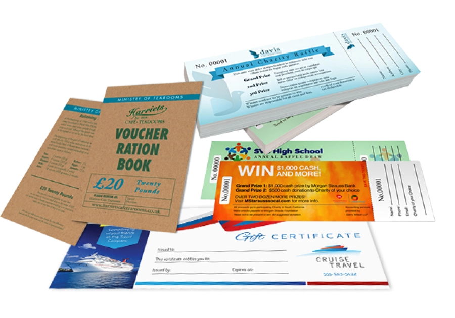 Cetak Kartu Voucher Custom Desain Eksklusif untuk Promosi dan Hadiah