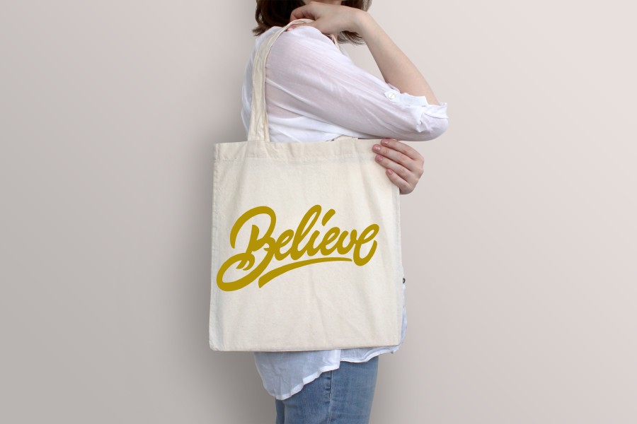 Totebag Kanvas detail